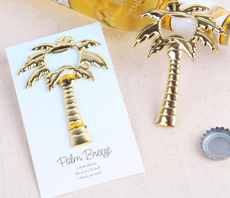Wine Bottle Opener Wedding Favor Pineapple Maple Coconut Tree Shape Opener Creative Party Souvenir Gold Rose Gold