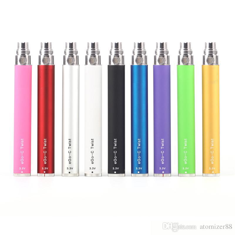 eGo-c Twist Battery E Cigarette Kit Variable Voltage Battery 3.2-4.8V 650mAh 900mAh 1100mAh eGo Kits For CE4 MT3 Tank Electronic Cigarette
eGo-c Twist Battery E Cigarette Kit Variable Voltage Battery 3.2-4.8V 650mAh 900mAh 1100mAh eGo Kits For CE4 MT3 Tank Electronic Cigarette