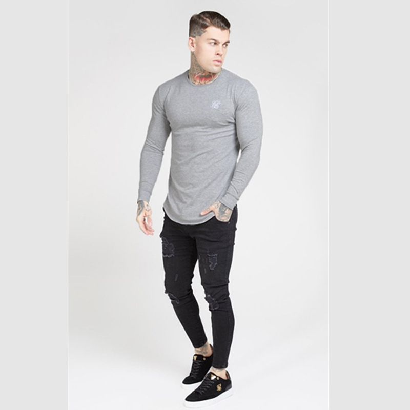 Printing Long sleeve T Men Hip Hop Streetwear Silk Gyms Man's Shirt Fitness Sweatshirt Siksilk Male T-shirt MX200509, Black
Printing Long sleeve T Men Hip Hop Streetwear Silk Gyms Man's Shirt Fitness Sweatshirt Siksilk Male T-shirt MX200509, Black