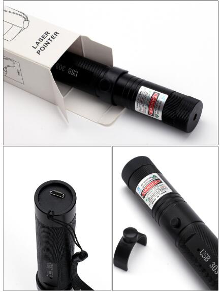 Laser Pointer USB Charging 303 High Power 5 MW Dot Green Laser Pen Single Point Starry Burning Lazer High Quality