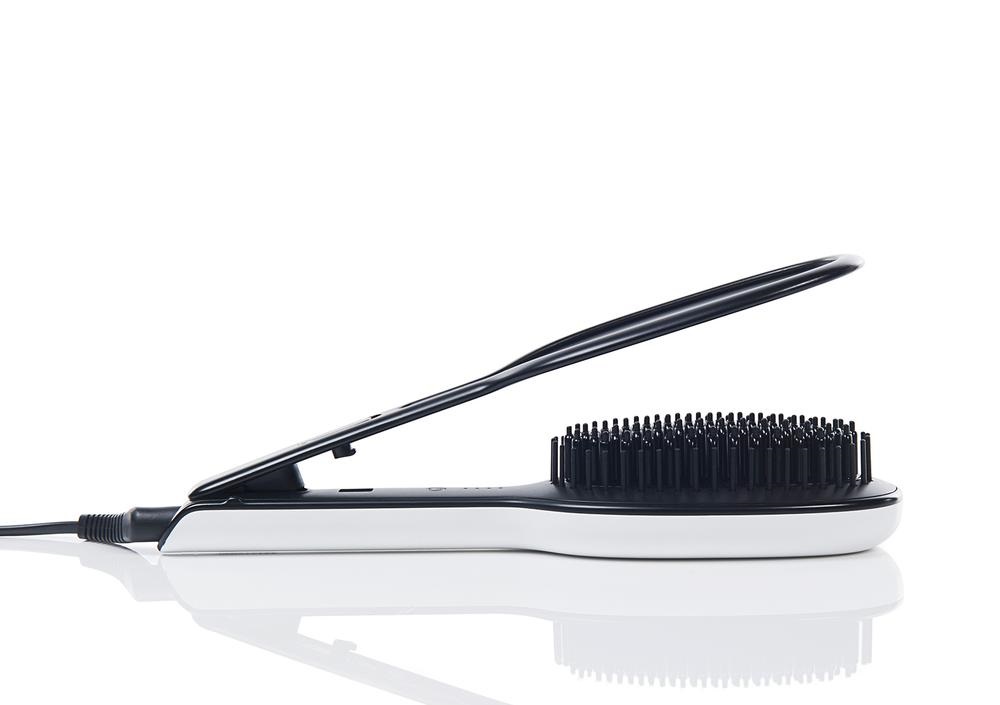 Furniture Accessories Glossie Ceramic Styling Brush 3-in-1 Multifunctional Tools Hair Straightener Brushes Comb Flat Iron & Curling