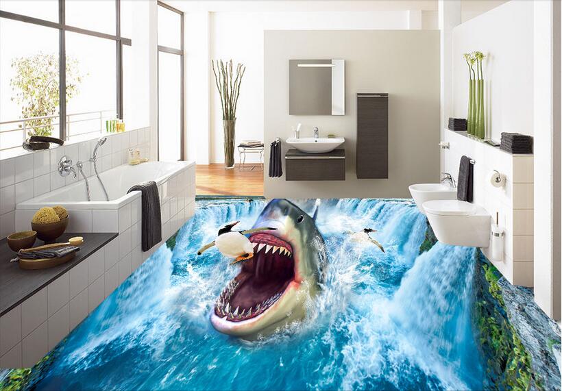 3d pvc flooring custom photo Self-adhesive wall paper floor Shark waterfall penguin home decor 3d wall murals wallpaper for living room, Customize
3d pvc flooring custom photo Self-adhesive wall paper floor Shark waterfall penguin home decor 3d wall murals wallpaper for living room, Customize