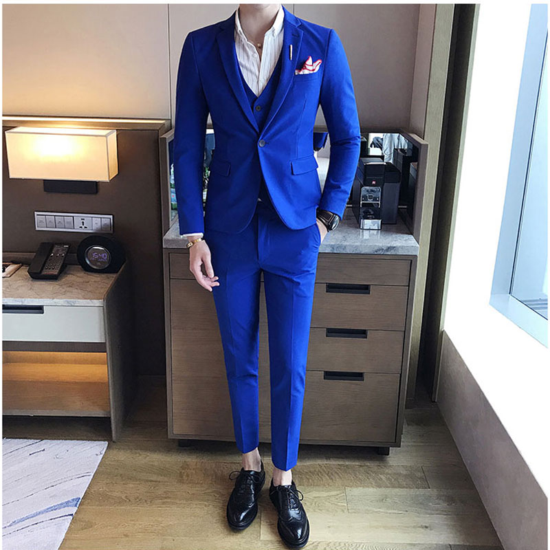 Royal Blue Slim Mens Wedding Suits Groom Tuxedo Casual Best Man Blazer Prom Party 3Piece(Coat Pants Vest)Custom Made Costume Homme Mariage, Same as image
Royal Blue Slim Mens Wedding Suits Groom Tuxedo Casual Best Man Blazer Prom Party 3Piece(Coat Pants Vest)Custom Made Costume Homme Mariage, Same as image