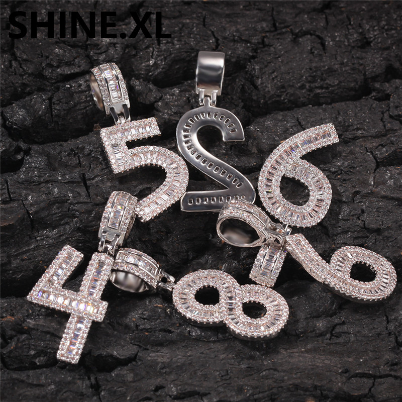 Custom Jewelry 0-9 Number Pendant Necklace Iced Out Zircon Gold Silver Plated Mens Hip Hop Jewelry
Custom Jewelry 0-9 Number Pendant Necklace Iced Out Zircon Gold Silver Plated Mens Hip Hop Jewelry