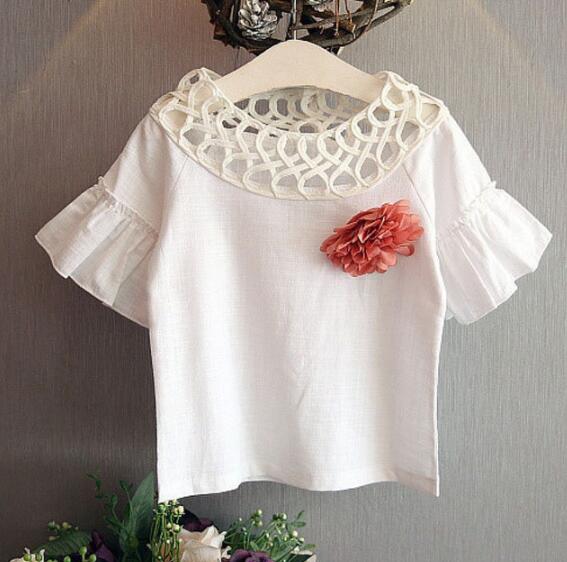 cute white butterfly sleeve pullover tops+ printed skirt set children clothes summer sets baby girl child 2pcs set