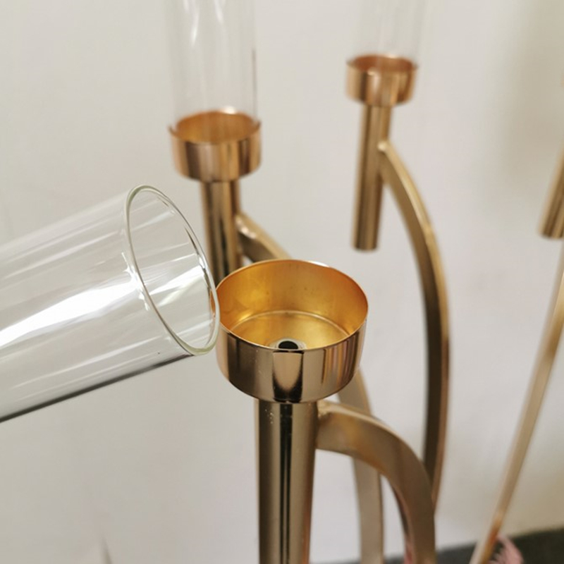 Metal Candelabra Holders Acrylic Wedding Table Centerpieces Flower Stand Candle Holder Candelabrum For Home Decor senyu453 XJ260305
