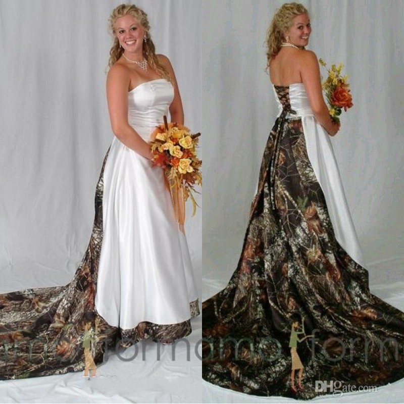 Modern Strapless Camo Black And White Wedding Dresses A line Sweep Train Lace-up Back Bridal Gowns vestido de novia dress, Pink
Modern Strapless Camo Black And White Wedding Dresses A line Sweep Train Lace-up Back Bridal Gowns vestido de novia dress, Pink