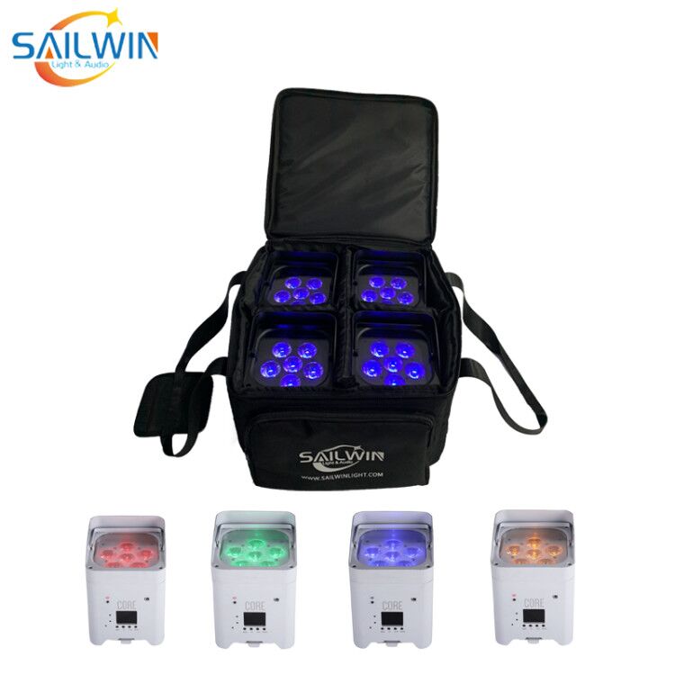 2LOT 4X Sailwin 6x18W RGBWA+UV 6in1 LED Par DJ Disco Stage Light DMX Battery Wireless LED Par Light Smart Mobile PAR CAN Projector Wih Travel Bag
2LOT 4X Sailwin 6x18W RGBWA+UV 6in1 LED Par DJ Disco Stage Light DMX Battery Wireless LED Par Light Smart Mobile PAR CAN Projector Wih Travel Bag
