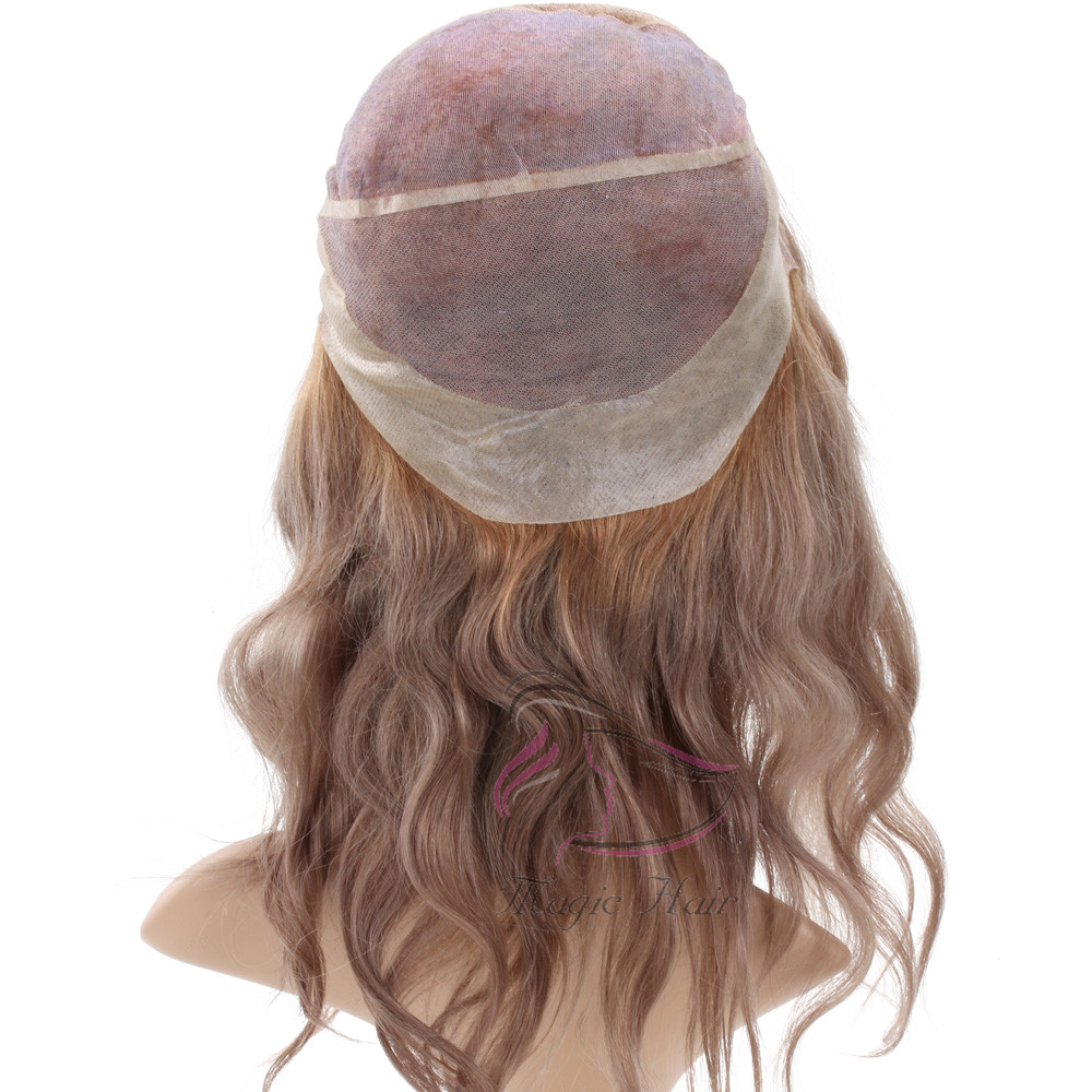 Hot Selling Ash Brown #12 Color Wavy 4x4 Lace Closure Brazilian Human Hair Wig 8inch to 26inch Human Hair Wigs