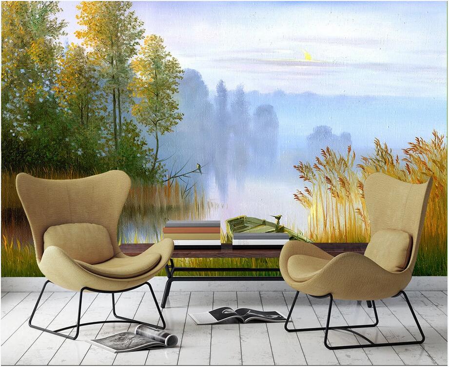 Custom wall stickes photo Riverside green grass boat landscape oil painting landscape TV background homedecor murals wallpaper for walls 3 d, Non-woven wallpaper
Custom wall stickes photo Riverside green grass boat landscape oil painting landscape TV background homedecor murals wallpaper for walls 3 d, Non-woven wallpaper