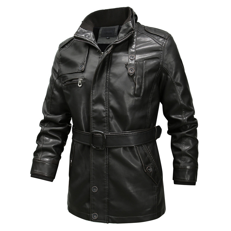 2019 New Men's Leather Jackets Winter Brand Men Washed Thick PU Leather Jacket Male Locomotive Faux Jacket Coat, Black
2019 New Men's Leather Jackets Winter Brand Men Washed Thick PU Leather Jacket Male Locomotive Faux Jacket Coat, Black