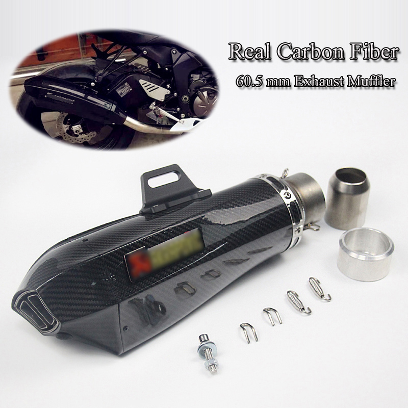 Real Carbon Fiber Motorcycle Exhaust Pipe 60.5mm Universal Exhaust Muffler With DB Killer For Most Dirt Bike Muffler Tube Escape
Real Carbon Fiber Motorcycle Exhaust Pipe 60.5mm Universal Exhaust Muffler With DB Killer For Most Dirt Bike Muffler Tube Escape