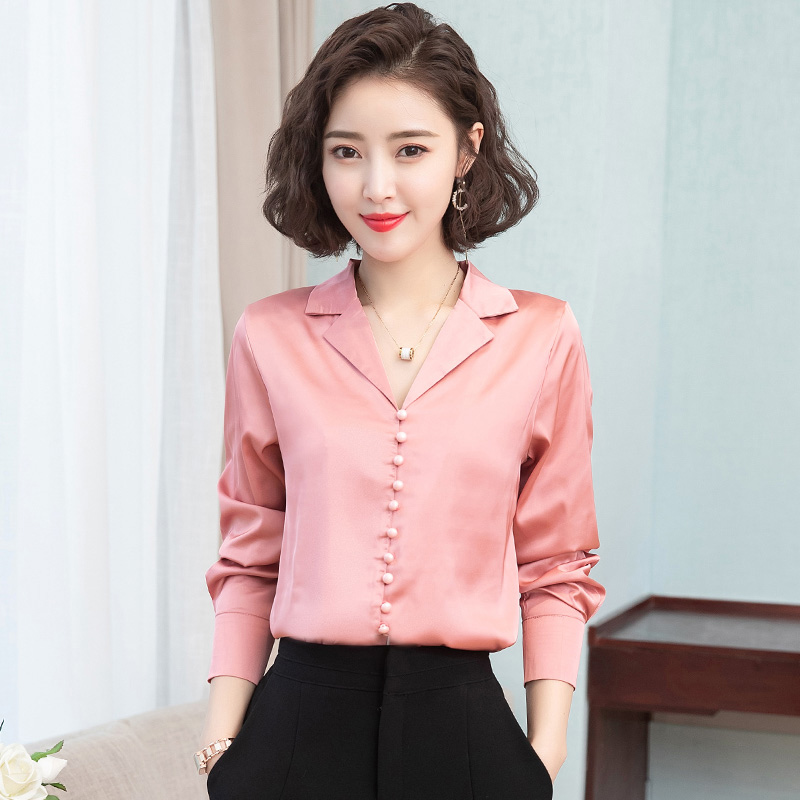 Luxury Silk Satin Designer Shirts Women Fashion Long Sleeve Blazer Neck Runway Plus Size Ladies Blouse Slim Elegant Office Button Shirt Tops, Blue
Luxury Silk Satin Designer Shirts Women Fashion Long Sleeve Blazer Neck Runway Plus Size Ladies Blouse Slim Elegant Office Button Shirt Tops, Blue