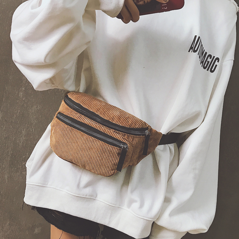 waist belt bag for women Fashion Corduroy Fanny Pack Women Waist Bag chest Travel Sport Bum new Money purse #30, Black
waist belt bag for women Fashion Corduroy Fanny Pack Women Waist Bag chest Travel Sport Bum new Money purse #30, Black