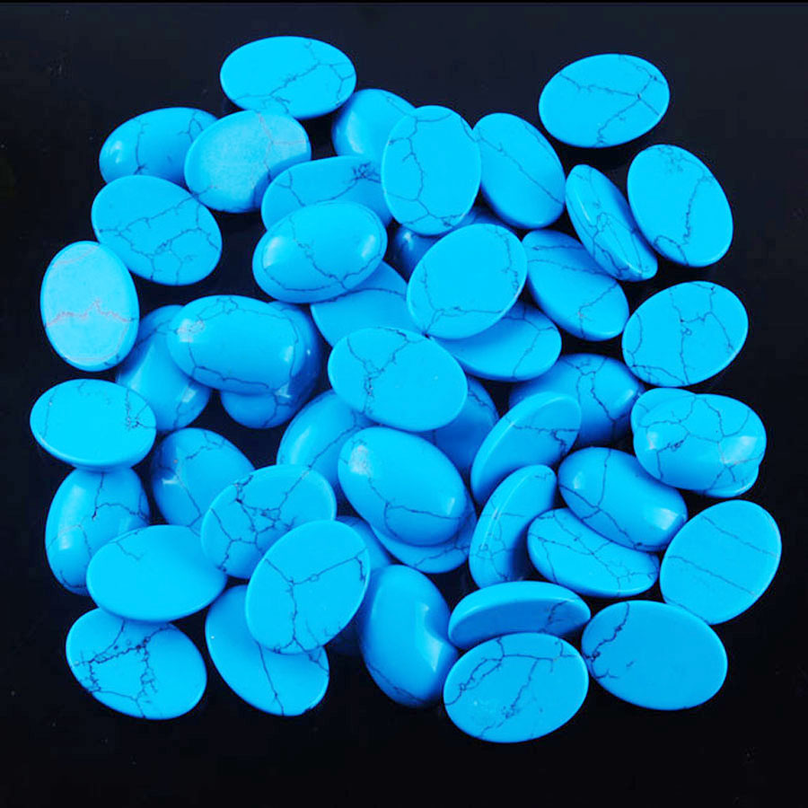 WOJIAER Oval Beads for Jewelry Making Natur GemStone Cabochon CAB No Drilled Hole 13x18mm Opal Crystal Quartz BU801
