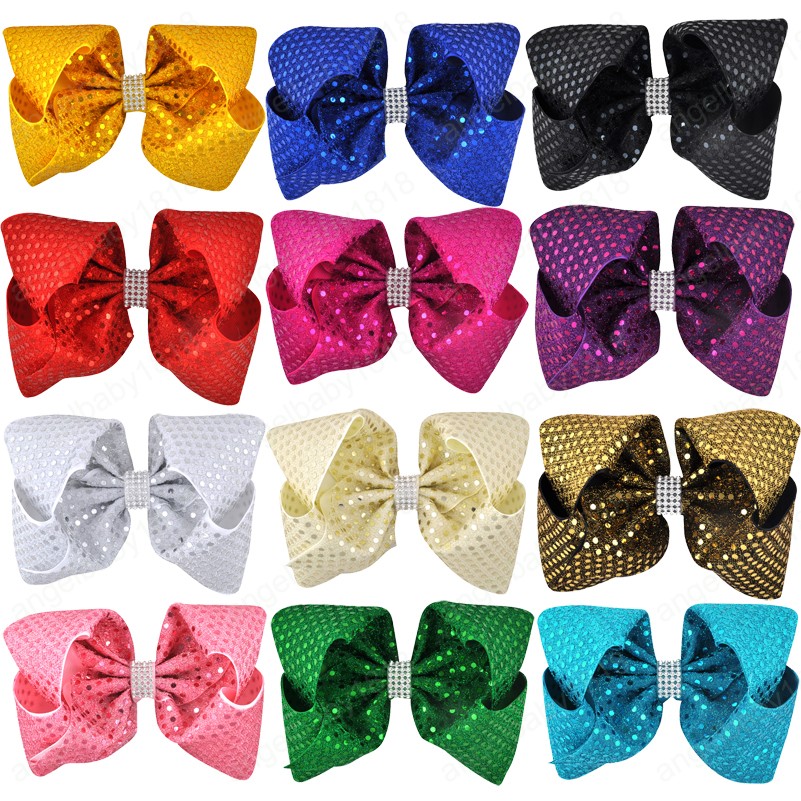 12Color 8 Inch Glisten Rhinestone Hair Bow Grosgrain Ribbon Hairgrip Alligator Clips Headwear For Women Girls Hair Accessories, Mixed color
12Color 8 Inch Glisten Rhinestone Hair Bow Grosgrain Ribbon Hairgrip Alligator Clips Headwear For Women Girls Hair Accessories, Mixed color