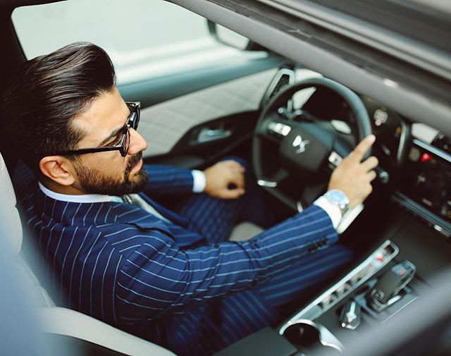 Handsome Pinstripe Mens Suit New Fashion Two Pieces Groom Suit Wedding Suits For Best Men Slim Fit Groom Tuxedos For Man