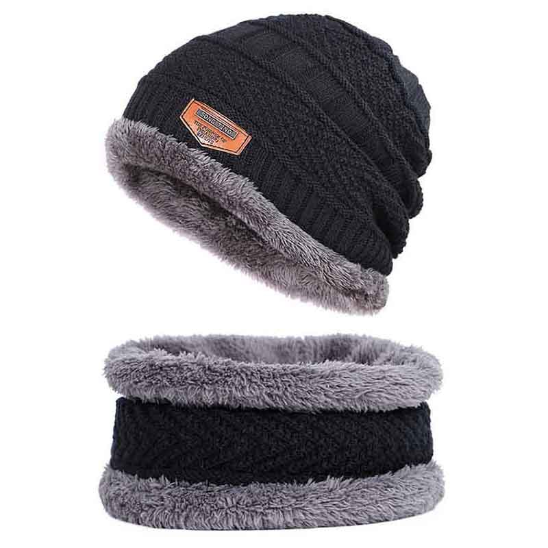 Winter Thick Warm Knitted Hat Beanie Hat Fleece Lined Neck Warmer Scarf Set For Snowboard Skiing Skating Accessories
Winter Thick Warm Knitted Hat Beanie Hat Fleece Lined Neck Warmer Scarf Set For Snowboard Skiing Skating Accessories