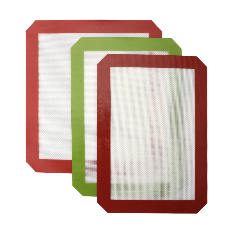 Non-stick Silicone Baking Mats Food Grade Silicone Fiberglass Rolling Sheet Kitchen Bakeware Pastry Tools Oil Bake Dry Herb Pads