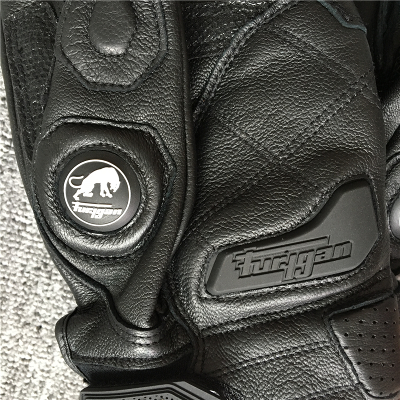 Furygan AFS6 Classic Black White Winter Men039s Motorcycle Gloves Windproof Racing Leather Guantes Carbon Protection Moto Glove