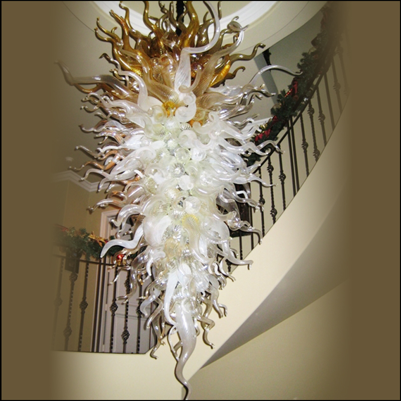 Lamps Modern Art Decorative Chandeliers Light Staircase Handmade Blown Glass Large Hanging LED Chandelier Lighting for Villa Decor
Lamps Modern Art Decorative Chandeliers Light Staircase Handmade Blown Glass Large Hanging LED Chandelier Lighting for Villa Decor
