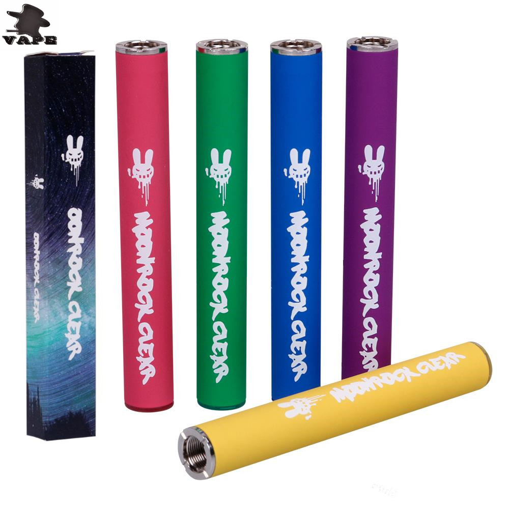 

Newest Moonrock Clear Battery 350mAh 10.5mm 510 Bud Touch LED Light Battery Vape Pen For Bobby Blue Razzle Dazzle Carts Vape Cartridges