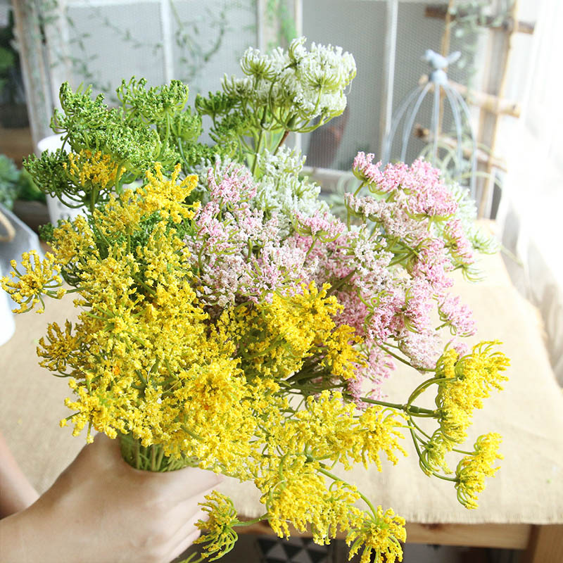81CM 40PCS Ammi flower Home room dining table Decoration Wedding Holding Flowers Home bush decorative fake flowers
81CM 40PCS Ammi flower Home room dining table Decoration Wedding Holding Flowers Home bush decorative fake flowers