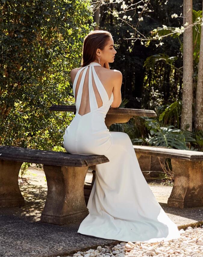 BHLDN Mermaid Wedding Dresses With Wrap Long Satin Sweep Train Sexy Back Beach Wedding Dress Custom Made Plus Size Country Bridal Gowns