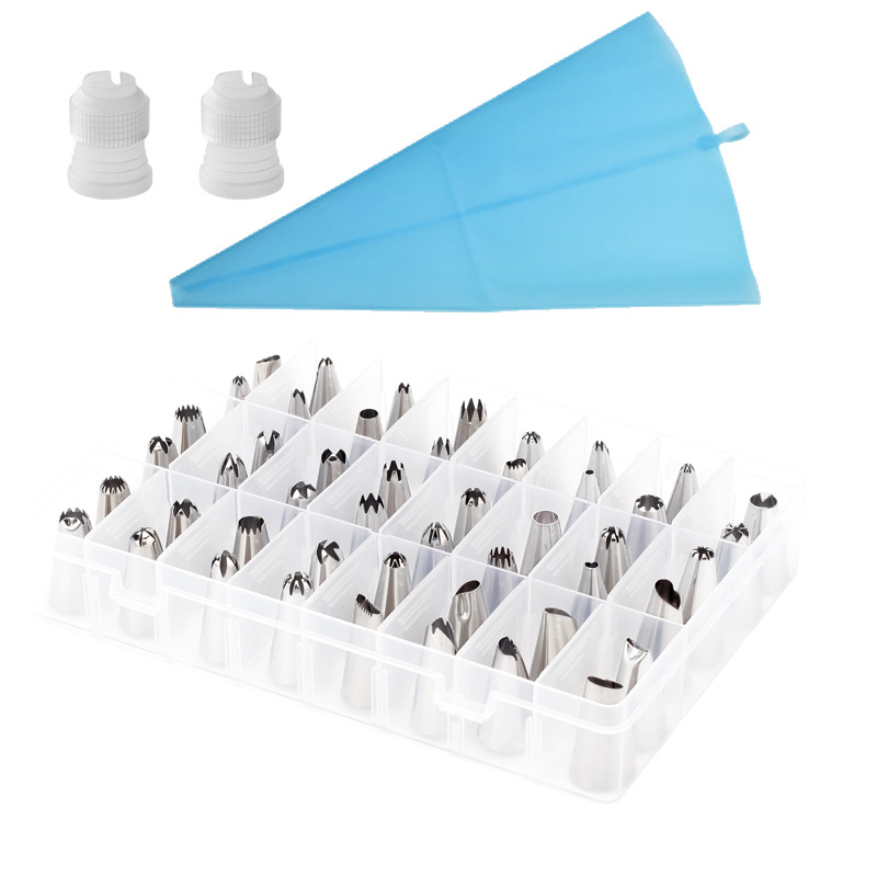 51pcs/set Dessert Decorators Silicone Icing Piping Cream Pastry Bag+48Pcs Stainless Steel Nozzle Set DIY Cake Decorating Baking Tools
51pcs/set Dessert Decorators Silicone Icing Piping Cream Pastry Bag+48Pcs Stainless Steel Nozzle Set DIY Cake Decorating Baking Tools
