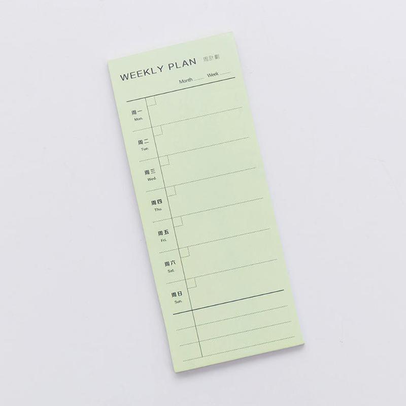 

Memo Notebook Planner Notes Sticky Paper Day plan Week Plan Month Detailed list Notebook Daily Memos Planner Journal