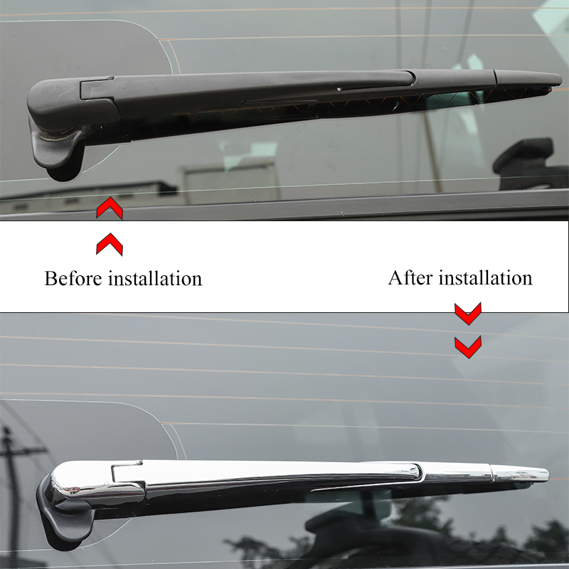 ABS Car Rear Wiper Decoration Chrome 4PCS For Jeep Wrangler JL 2018+ High Quality Auto Exterior Accessories