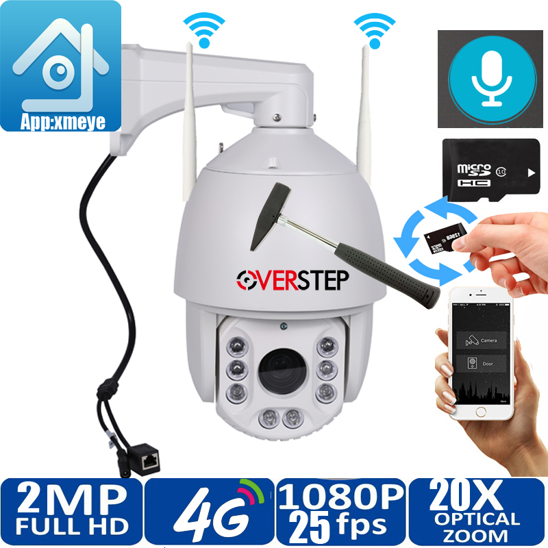 4G Outdoor Security Camera Wireless 4G WIFI 2MP HD Two Way Audio PTZ 20X Optical Zoom IR 150m ONVIF PTZ IP Camera SD Card Slot
4G Outdoor Security Camera Wireless 4G WIFI 2MP HD Two Way Audio PTZ 20X Optical Zoom IR 150m ONVIF PTZ IP Camera SD Card Slot