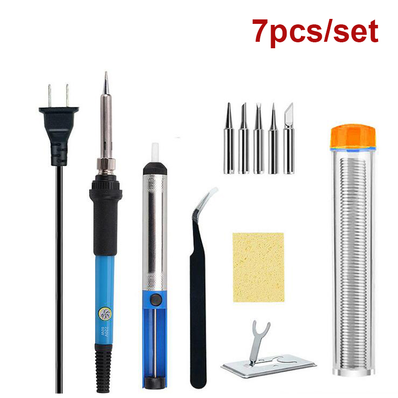 60W Electric Soldering Iron Kit US EU Plug Welding Solder Iron Temperature Adjustable Internal Heating Soldering Repair Tool
60W Electric Soldering Iron Kit US EU Plug Welding Solder Iron Temperature Adjustable Internal Heating Soldering Repair Tool