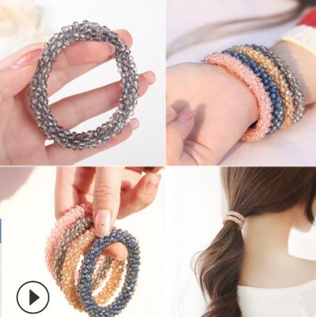Fashion-jewelry bracelets for women DIY crystal colorful elastlc handmade bracelets simple hot fashion free of shipping