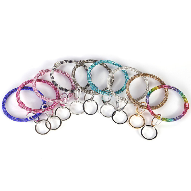 Hot Women Silicone Wrist Key Chain Glitter Crystal Rhinestone Bracelet Keychain Bangle Fashion Circle Car Key Holders Jewelry Gifts D22904, Red;brown
Hot Women Silicone Wrist Key Chain Glitter Crystal Rhinestone Bracelet Keychain Bangle Fashion Circle Car Key Holders Jewelry Gifts D22904, Red;brown