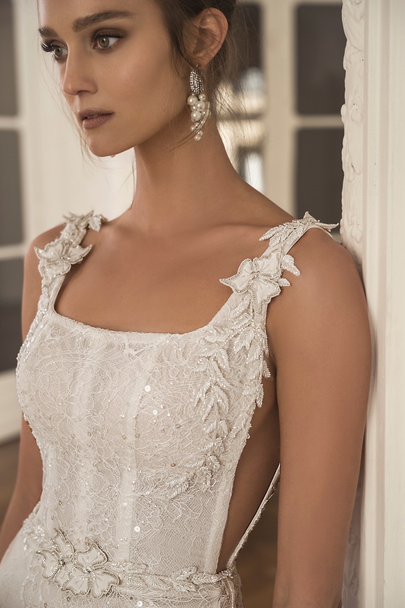 sexy sequins a line wedding dresses elegant scoop lace applique bridal gowns custom made backless floor length bride dresses