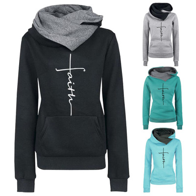 Spring New Faith Embroidered Turn-down Collar Hoodies Women Sweatshirts Long Sleeve Pullover Female Casual Warm Hooded Tops, Black
Spring New Faith Embroidered Turn-down Collar Hoodies Women Sweatshirts Long Sleeve Pullover Female Casual Warm Hooded Tops, Black