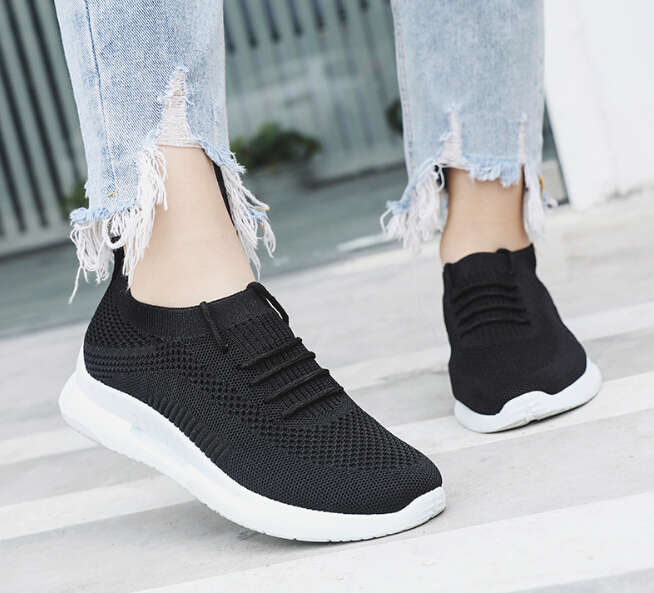 Spring & summer new women's shoes Korean casual shoes flying woven breathable sports running shoes Fashion tide 2019 new, Black
Spring & summer new women's shoes Korean casual shoes flying woven breathable sports running shoes Fashion tide 2019 new, Black