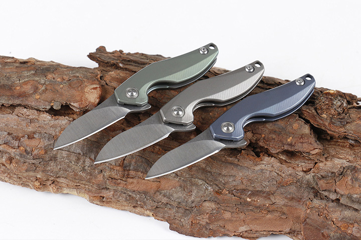 3 Handles Colors MIni Small Flipper Folding Knife D2 Satin Blade TC4 Titanium Alloy Handle EDC Pocket Necklace Chain Knives
3 Handles Colors MIni Small Flipper Folding Knife D2 Satin Blade TC4 Titanium Alloy Handle EDC Pocket Necklace Chain Knives