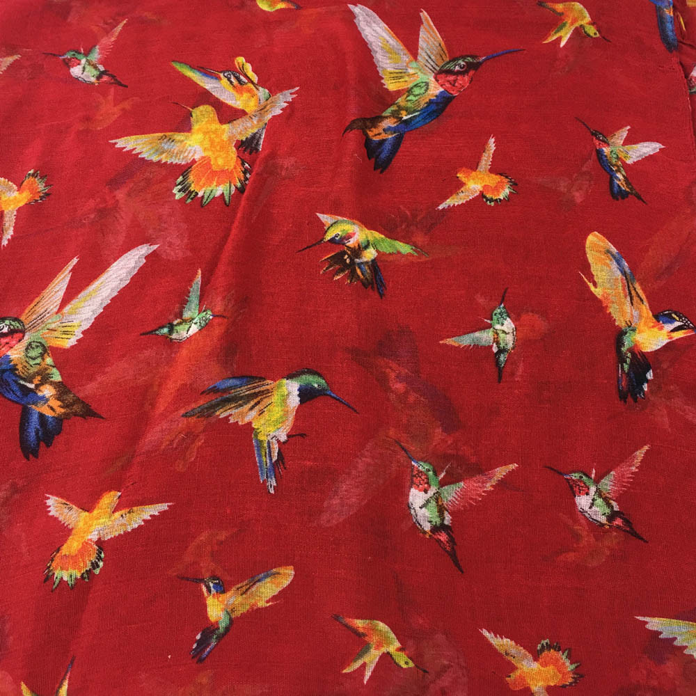 Women Printing Long Soft Paris Yarn Scarf Wrap Shawl Stole Scarves Paris yarn Lark birds print Wai sjaal vrouwen