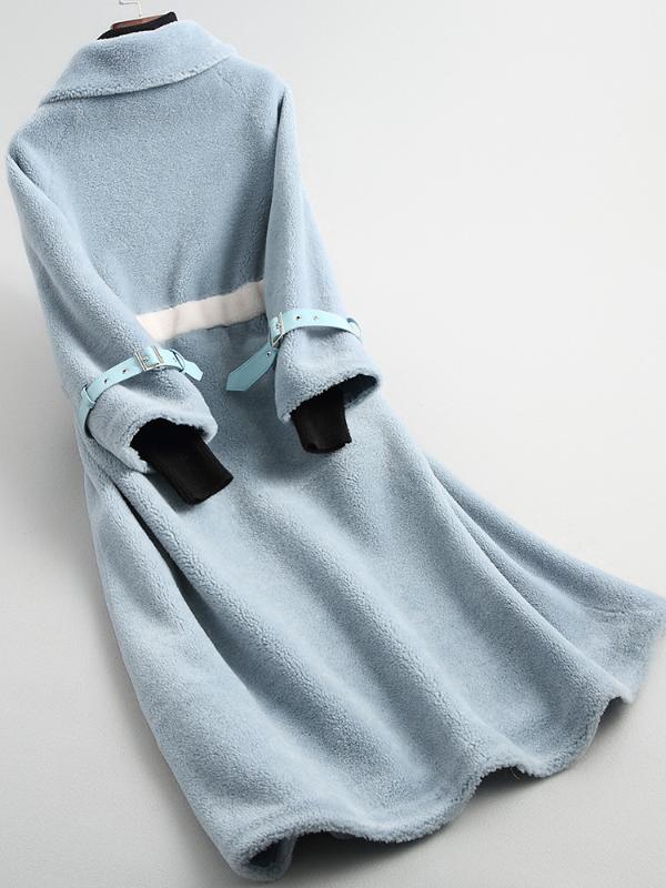 Real Wool Coat 2020 Women Long Elegant Autumn Winter Jacket Women' Fur Coats Abrigo Mujer Invierno KQN10205 KJ2696, Sky blue
Real Wool Coat 2020 Women Long Elegant Autumn Winter Jacket Women' Fur Coats Abrigo Mujer Invierno KQN10205 KJ2696, Sky blue
