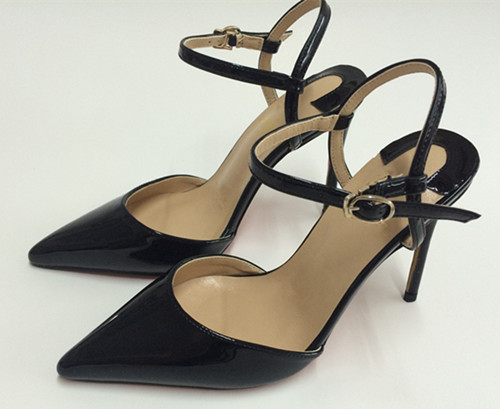 Hot Sale-patent leather Pointed Toe red bottom High heels shoes woman slingback pumps ladies Buckle Strap Party Wedding stilettos shoes, Black
Hot Sale-patent leather Pointed Toe red bottom High heels shoes woman slingback pumps ladies Buckle Strap Party Wedding stilettos shoes, Black