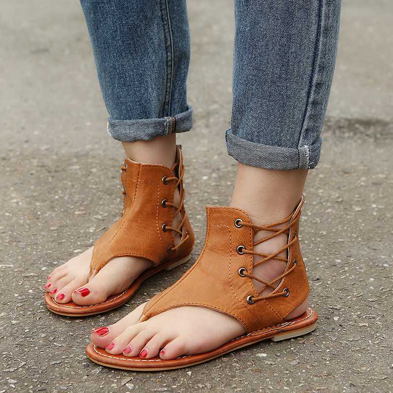 Gladiator 2020 Summer Women Sandals Band Flats Ladies Fashion Rome Sewing Footwear Open Toe Women's Shoes Beach flip flops, As picture
Gladiator 2020 Summer Women Sandals Band Flats Ladies Fashion Rome Sewing Footwear Open Toe Women's Shoes Beach flip flops, As picture