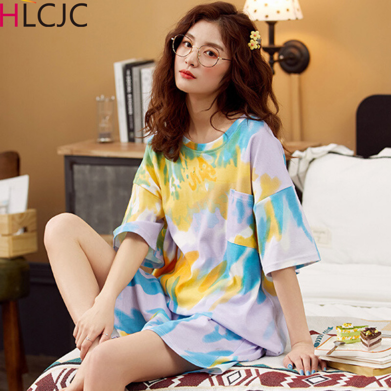 Home Clothes for Women Plus Size Pajamas Sets Soft Cotton Sleepwear Round Neck Pyjama Sexy Nightwear Summer Hot Sale Nighty NEW, Y1813
Home Clothes for Women Plus Size Pajamas Sets Soft Cotton Sleepwear Round Neck Pyjama Sexy Nightwear Summer Hot Sale Nighty NEW, Y1813