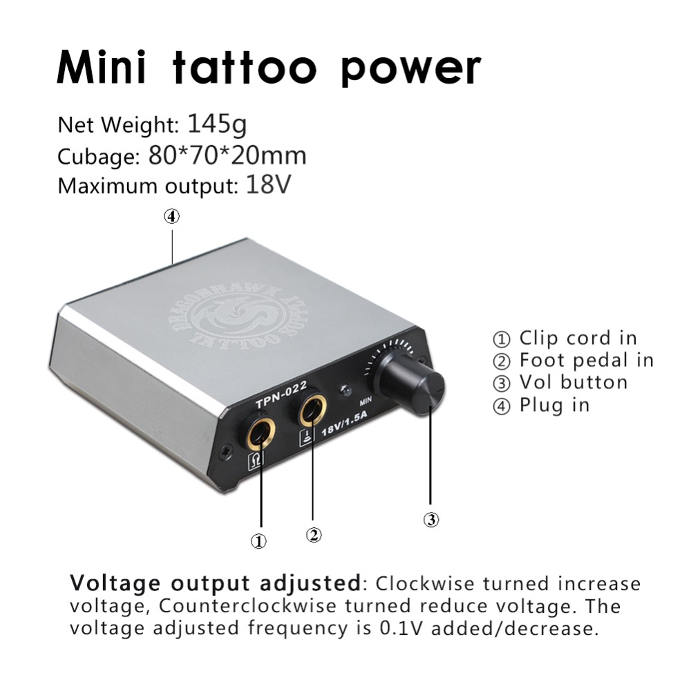 Complete Tattoo Kit Needles Double Machine Gun Power Supply Ink Tip Tattoo Set 110 V 220 V