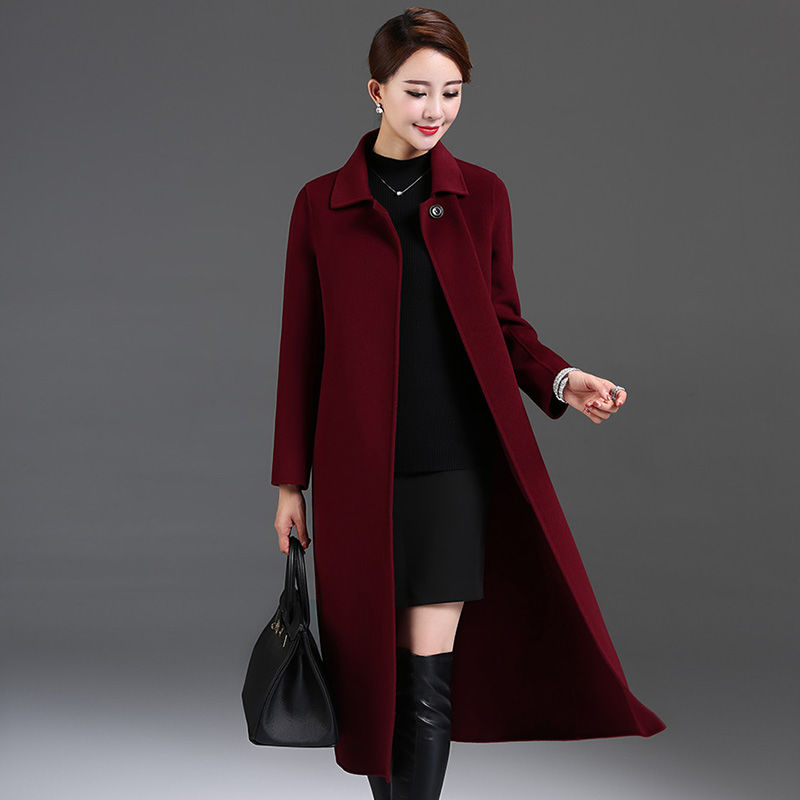 New 2020 Autumn Winter Woolen Coat Female elegant fashion Long Wool Women Coat Female Jacket, Black
New 2020 Autumn Winter Woolen Coat Female elegant fashion Long Wool Women Coat Female Jacket, Black