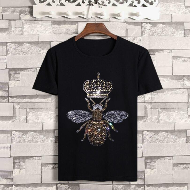 bee Diamond Short-sleeved T-shirt men 2020 Summer round neck black tops clothing Man Plus size 4XL Casual tshirt street Style w512
bee Diamond Short-sleeved T-shirt men 2020 Summer round neck black tops clothing Man Plus size 4XL Casual tshirt street Style w512