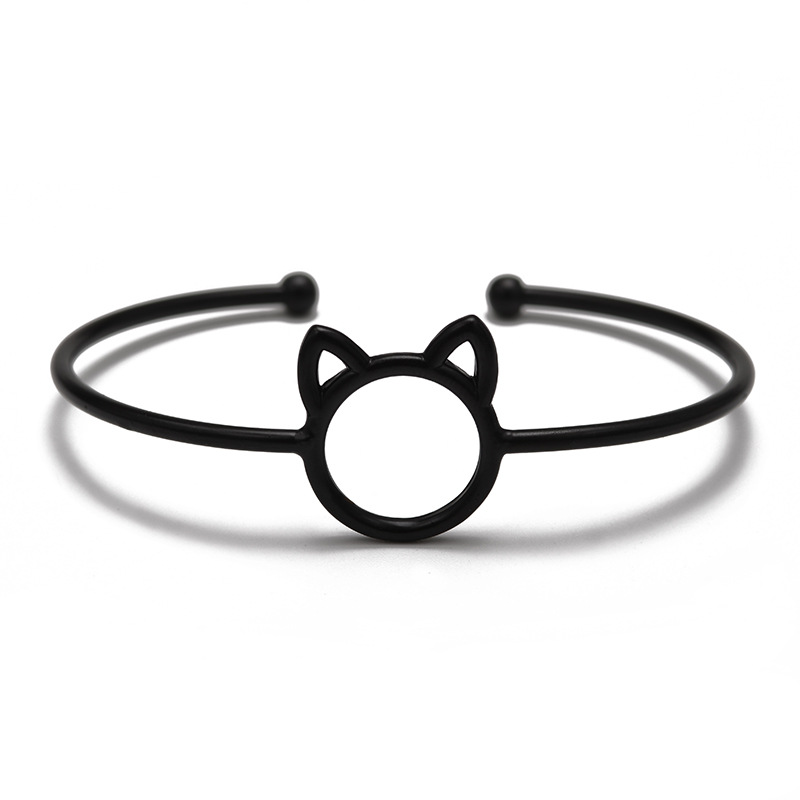 Cartoon animal cat ear opening Adjustable Bracelet environmental protection copper hand ornaments, White
Cartoon animal cat ear opening Adjustable Bracelet environmental protection copper hand ornaments, White