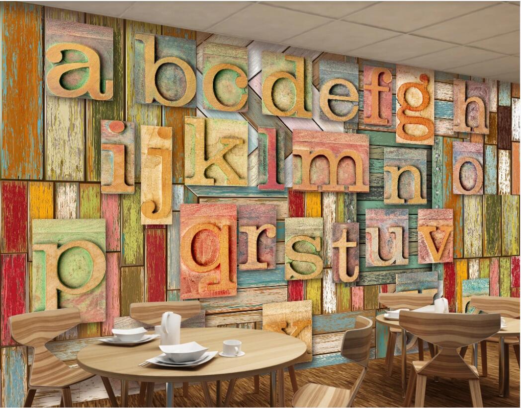 3d room wallpaper custom photo mural Modern Vintage wood grain stereo English letters bar restaurant American wallpaper for walls 3 d, Non-woven fabric
3d room wallpaper custom photo mural Modern Vintage wood grain stereo English letters bar restaurant American wallpaper for walls 3 d, Non-woven fabric