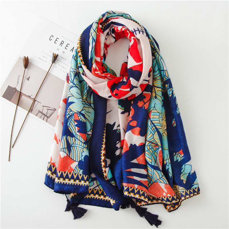 new spring winter Hot Lady Women Double Sided National Wind Scarf Wrap Shawl popular muffler shawls